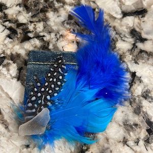 🥳 5 for $25 sale! 
Real sea glass feather hair accessory. Handmade